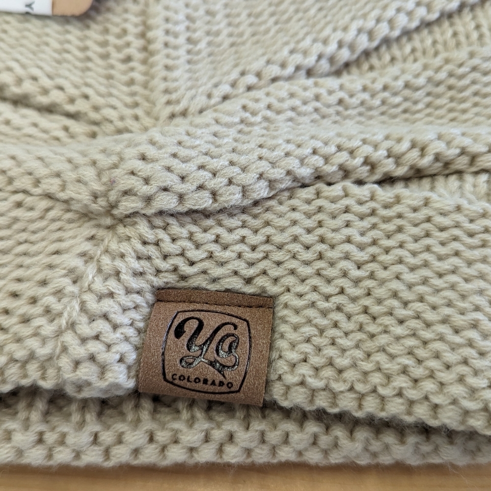 Yo Colorado Women's Drift Slouch Beanie cream NWT - Picture 3 of 5